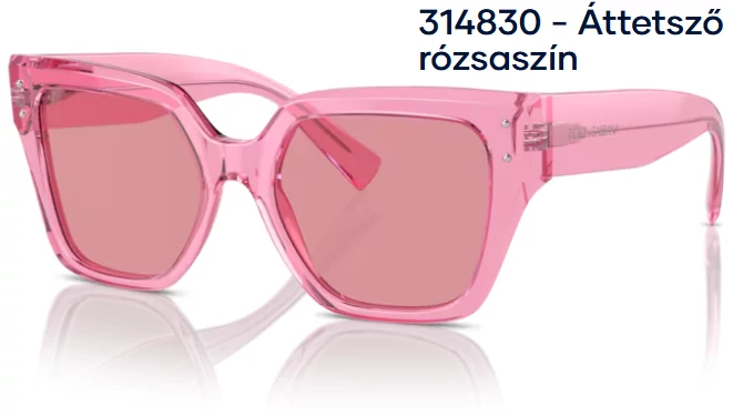 DOLCE&GABBANA DG4471 314830 - Áttetsző rózsaszín NAPSZEMÜVEG 