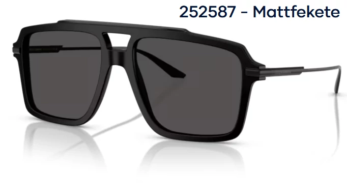 DOLCE&GABBANA DG4477 252587 - Mattfekete NAPSZEMÜVEG  