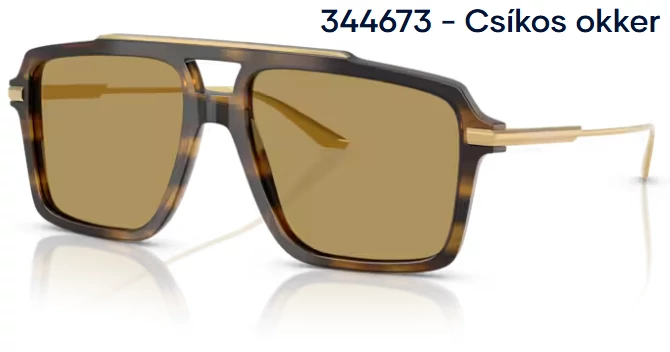 DOLCE&GABBANA DG4477 344673 - Csíkos okker NAPSZEMÜVEG 