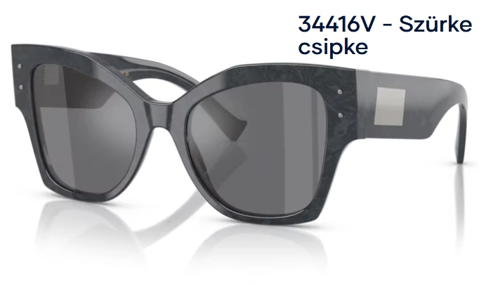DOLCE&GABBANA DG4478 34416V - Szürke csipke NAPSZEMÜVEG 