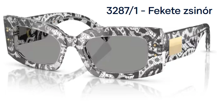 DOLCE&GABBANA DG4479 3287/1 - Fekete zsinór NAPSZEMÜVEG 