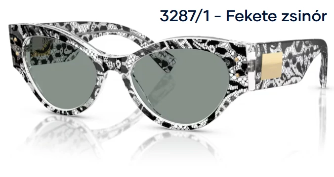 DOLCE&GABBANA DG4480 3287/1 - Fekete zsinór NAPSZEMÜVEG 