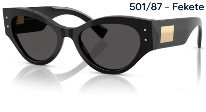 DOLCE&GABBANA DG4480 501/87 - Fekete NAPSZEMÜVEG 