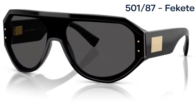 DOLCE&GABBANA DG4481 501/87 - Fekete NAPSZEMÜVEG 