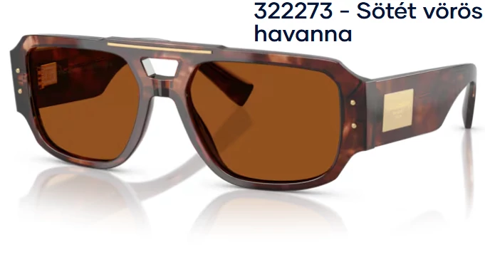 DOLCE&GABBANA DG4482 322273 - Sötét vörös havanna NAPSZEMÜVEG 