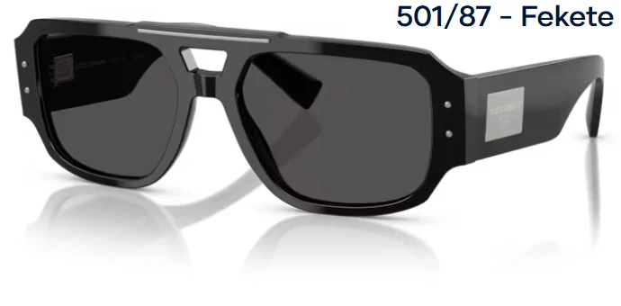 DOLCE&GABBANA DG4482 501/87 - Fekete NAPSZEMÜVEG 