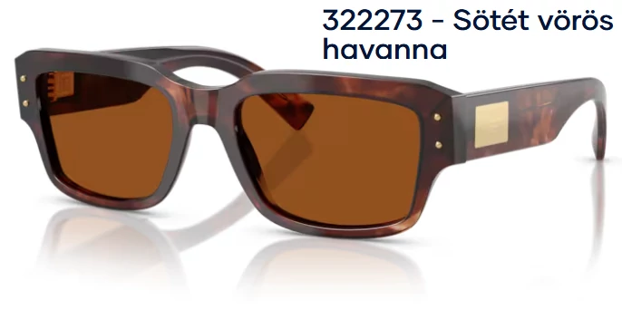 DOLCE&GABBANA DG4483 322273 - Sötét vörös havanna NAPSZEMÜVEG 