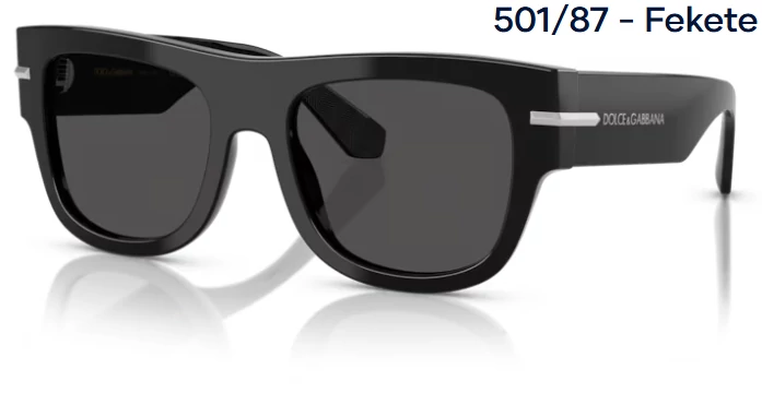 DOLCE&GABBANA DG4484 501/87 - Fekete NAPSZEMÜVEG 