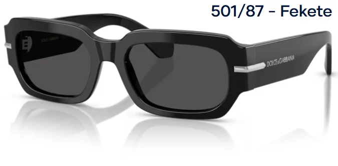 DOLCE&GABBANA DG4485 501/87 - Fekete NAPSZEMÜVEG 
