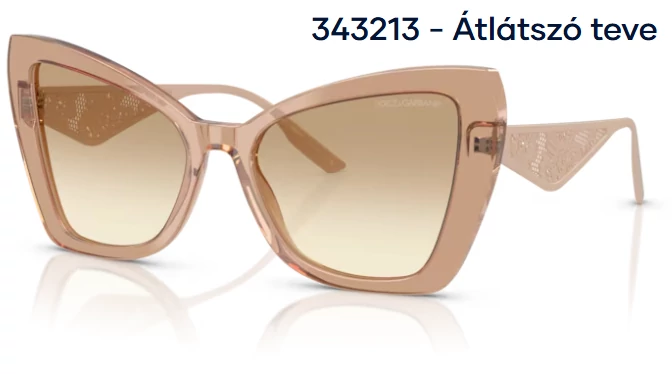 DOLCE&GABBANA DG4489 343213 - Átlátszó teve NAPSZEMÜVEG 
