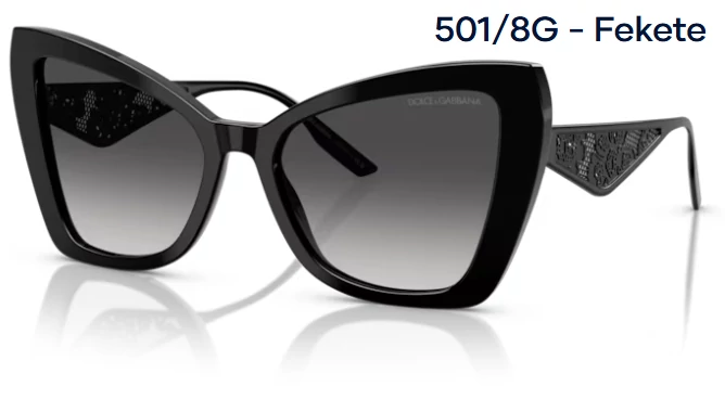 DOLCE&GABBANA DG4489 501/8G - Fekete NAPSZEMÜVEG 