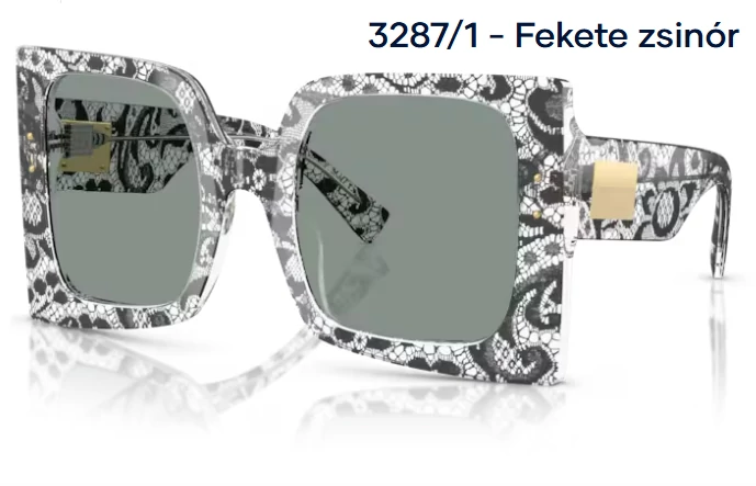 DOLCE&GABBANA DG4490 3287/1 - Fekete zsinór NAPSZEMÜVEG 