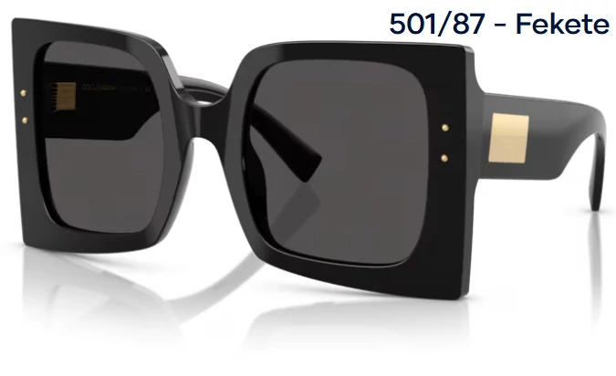 DOLCE&GABBANA DG4490 501/87 - Fekete NAPSZEMÜVEG 