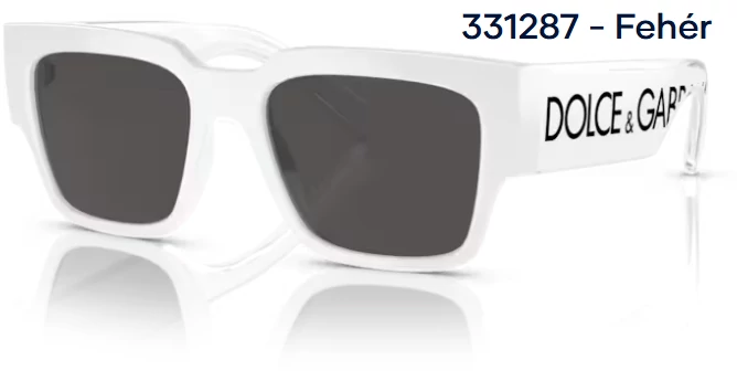 DOLCE&GABBANA DG6184 331287 - Fehér NAPSZEMÜVEG 