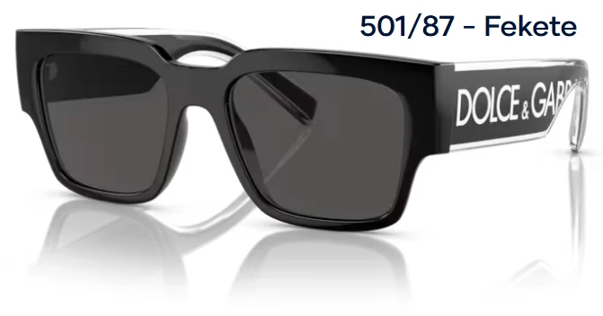 DOLCE&GABBANA DG6184 501/87 - Fekete NAPSZEMÜVEG 
