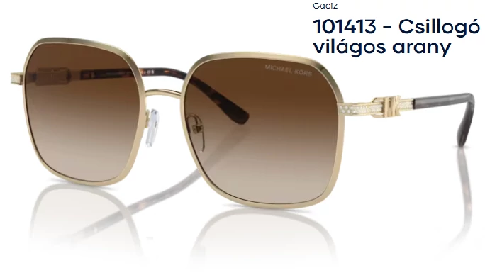 MICHAEL KORS MK1145B CADIZ 101413 - Csillogó világos arany NAPSZEMÜVEG