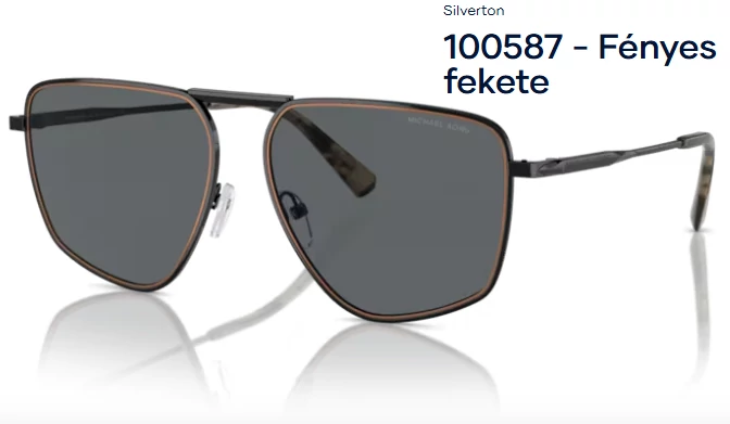 MICHAEL KORS MK1153 SILVERTON 100587 - Fényes fekete NAPSZEMÜVEG