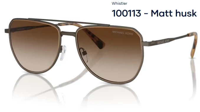 MICHAEL KORS MK1155 WHISTLER 100113 - Matt husk NAPSZEMÜVEG