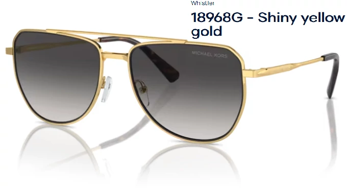 MICHAEL KORS MK1155 WHISTLER 18968G - Shiny yellow gold NAPSZEMÜVEG