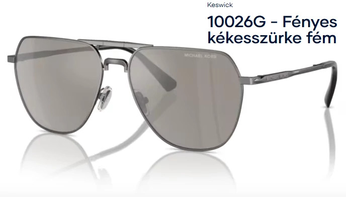 MICHAEL KORS MK1156 KESWICK 10026G - Fényes kékesszürke fém NAPSZEMÜVEG