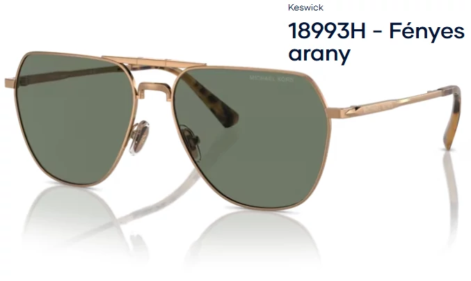 MICHAEL KORS MK1156 KESWICK 18993H - Fényes arany NAPSZEMÜVEG