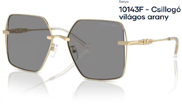 MICHAEL KORS MK1157 SANYA 10143F - Csillogó világos arany NAPSZEMÜVEG