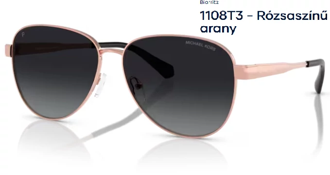 Michael Kors Biarritz MK1160 1108T3 - Rózsaszínű arany NAPSZEMÜVEG