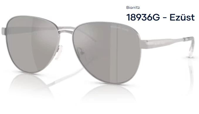 Michael Kors Biarritz MK1160 18936G - Ezüst NAPSZEMÜVEG