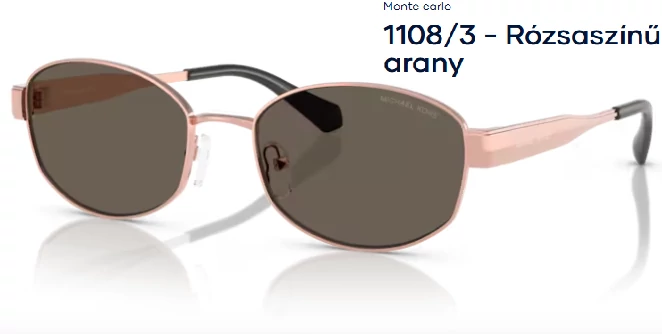 Michael Kors MK1161 Monte carlo 1108/3 - Rózsaszínű arany NAPSZEMÜVEG