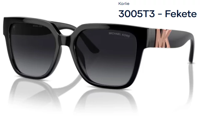 MICHAEL KORS MK2170U KARLIE 3005T3 - Fekete NAPSZEMÜVEG