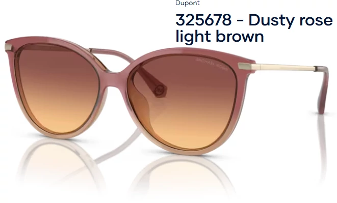 Michael Kors Dupont MK2184U 325678 - Dusty rose light brown NAPSZEMÜVEG