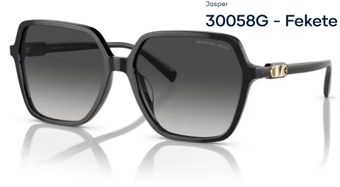 MICHAEL KORS MK2196U JASPER 30058G - Fekete NAPSZEMÜVEG