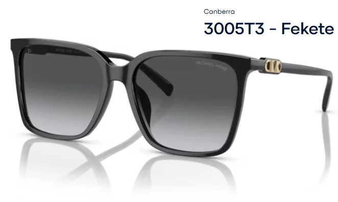 MICHAEL KORS MK2197U CANBERRA 3005T3 - Fekete NAPSZEMÜVEG