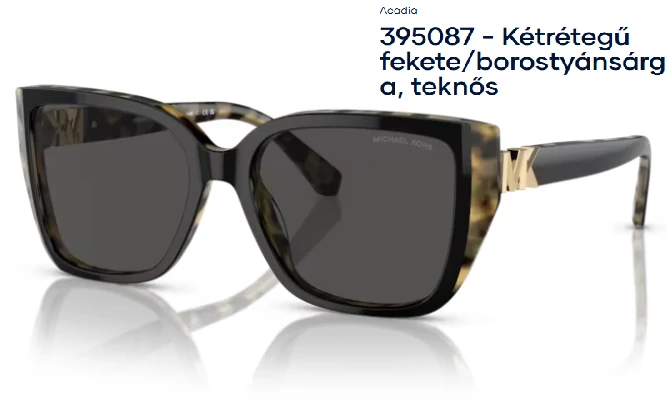 Michael Kors ACADIA MK2199 395087 - Kétrétegű fekete/borostyánsárga, teknős NAPSZEMÜVEG