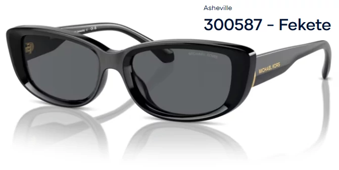 MICHAEL KORS MK2210U ASHEVILLE 300587 - Fekete NAPSZEMÜVEG