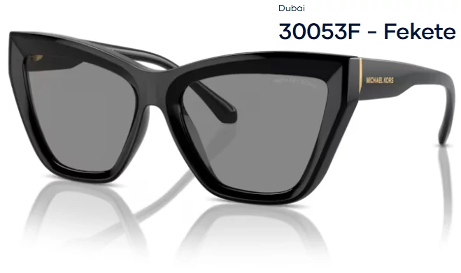 Michael Kors Dubai MK2211U 30053F - Fekete NAPSZEMÜVEG