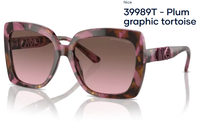 MICHAEL KORS MK2213 NICE 39989T - Plum graphic tortoise NAPSZEMÜVEG