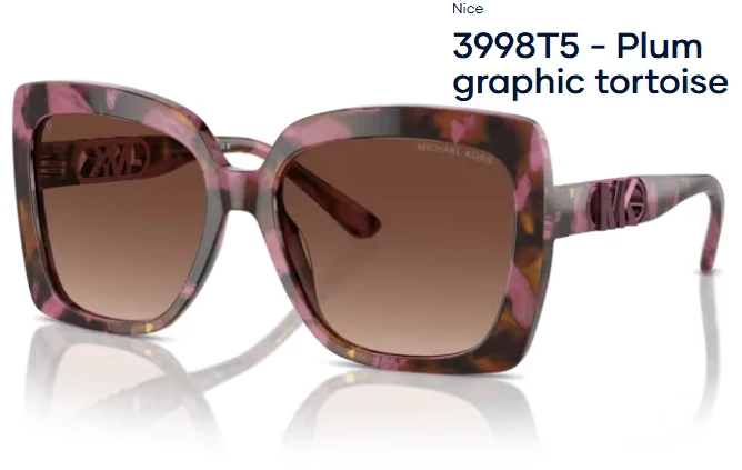 MICHAEL KORS MK2213 NICE 3998T5 - Plum graphic tortoise NAPSZEMÜVEG