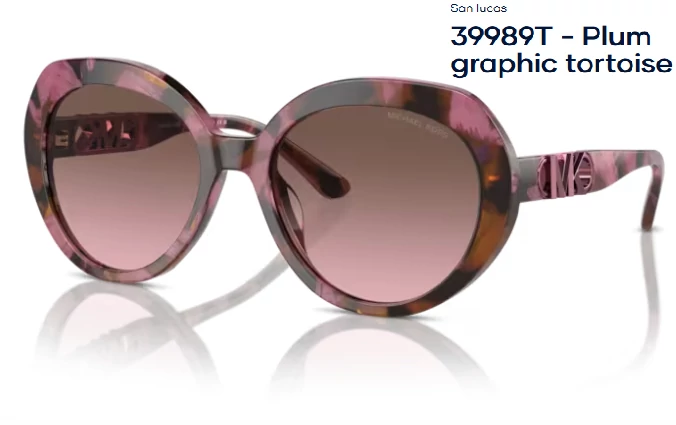 MICHAEL KORS MK2214U SAN LUCAS 39989T - Plum graphic tortoise NAPSZEMÜVEG