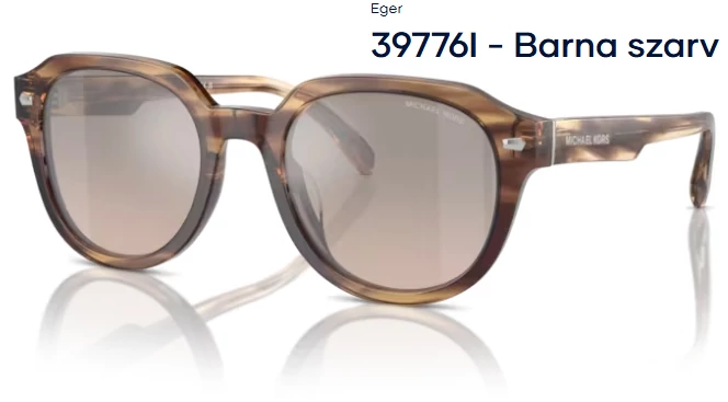 MICHAEL KORS MK2216U EGER 39776I - Barna szarv NAPSZEMÜVEG