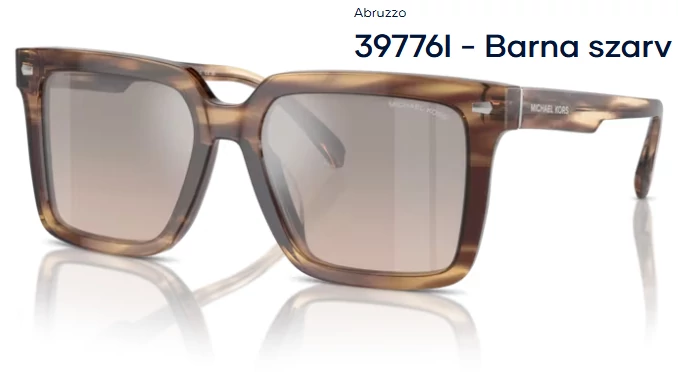 MICHAEL KORS MK2217U ABRUZZO 39776I - Barna szarv NAPSZEMÜVEG