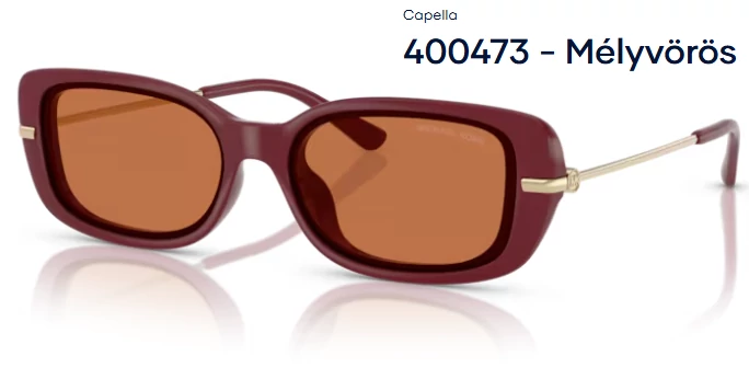 Michael Kors MK2228D CAPELLA 400473 - Mélyvörös NAPSZEMÜVEG