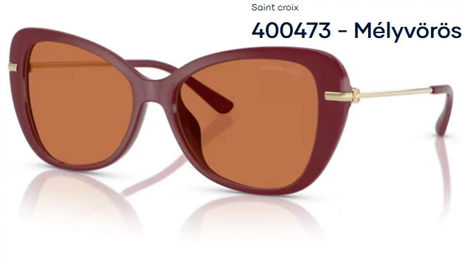 Michael Kors MK2230D SAINT CROIX 400473 - Mélyvörös NAPSZEMÜVEG
