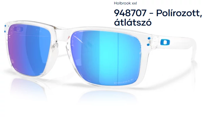 OAKLEY Holbrook XXl OO948707 - Polírozott, átlátszó napszemüveg