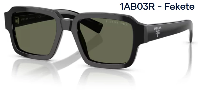 PRADA PR 02ZS 1AB03R - Fekete NAPSZEMÜVEG 
