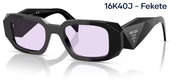PRADA PR17WS 16K40J - Fekete NAPSZEMÜVEG 