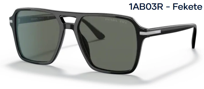 PRADA PR20YS 1AB03R - Fekete NAPSZEMÜVEG 