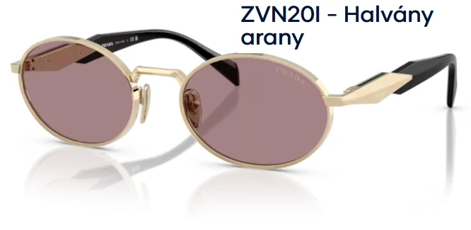 PRADA PR65ZS ZVN20I - Halvány arany NAPSZEMÜVEG 