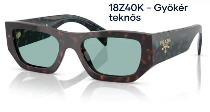 PRADA PR A01S 18Z40K - Gyökér teknős NAPSZEMÜVEG 