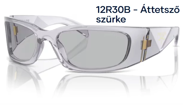 PRADA PR A14S 12R30B - Áttetsző szürke NAPSZEMÜVEG 